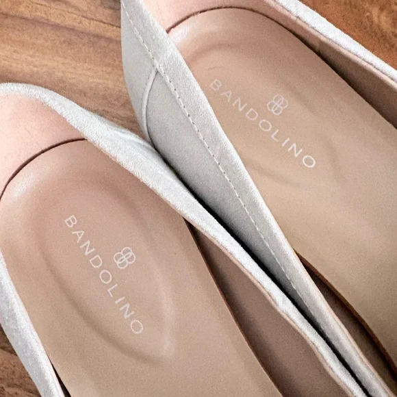 Bandolino Women’s Lindio Bow Slip-On Tailored Loafers 8.5 M Shoes Neutral Beige - Picture 8 of 12